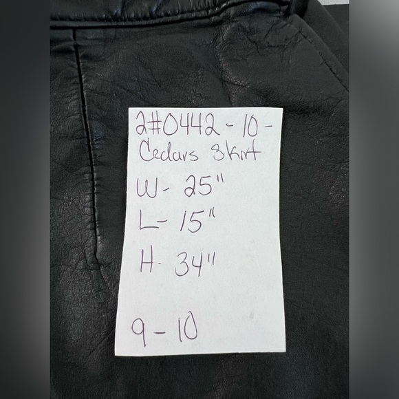 CEDARS LEATHER BLACK MINI SKIRT SIZE 10‎ Women’s - Picture 8 of 8